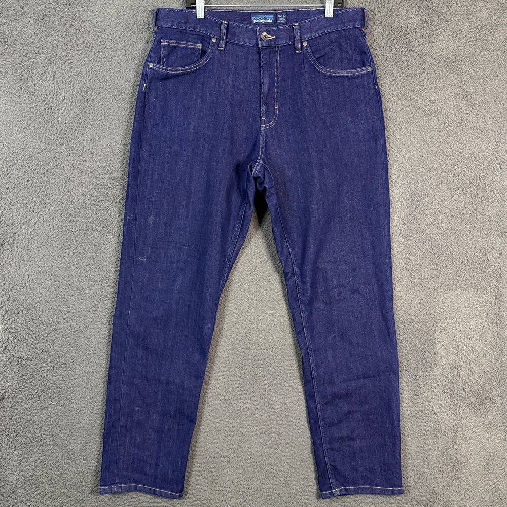 Patagonia Jeans Mens 36x32 Blue Regular Fit Performance Iron Clad Denim Pants